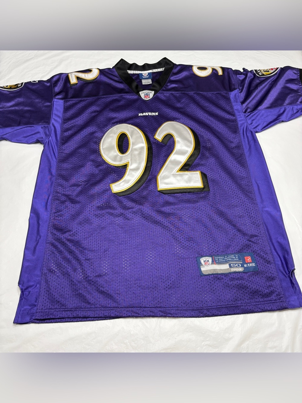 Vintage Reebok Baltimore Ravens Haloti Ngata #92 NFL Jersey Purple Men’s 50 XL